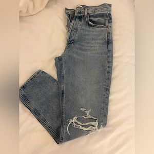Agolde high rise jeans.
